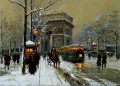 EG der Triumphbogen Winter Paris